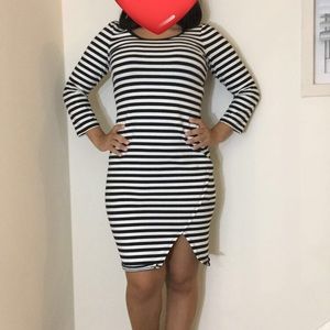 Bodycon striped dress
